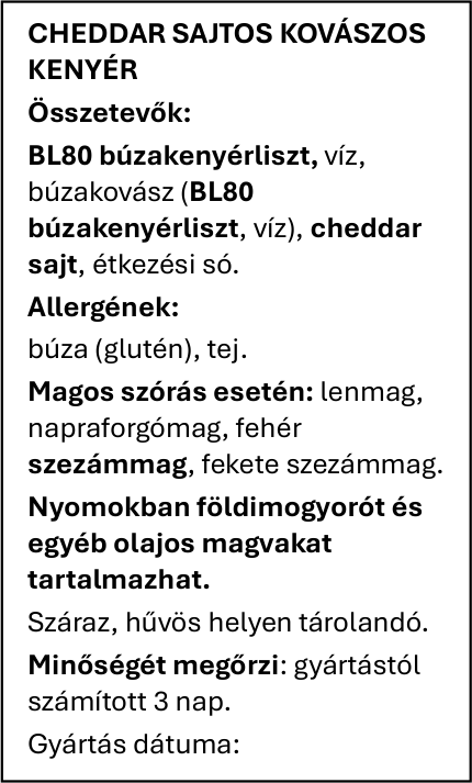 Kovászos formakenyerek