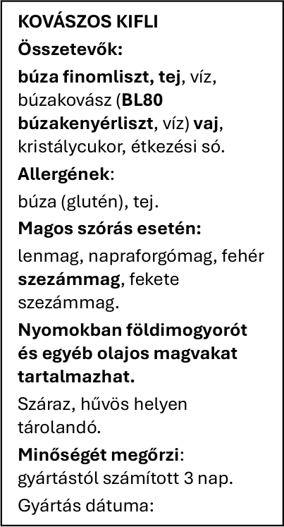 Kovászos kifli