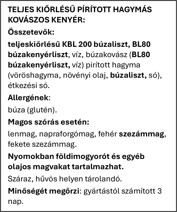 Teljes kiőrlésű kovászos kenyér